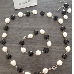 OC Tanner Pearl + Black Onyx Jewelry Set